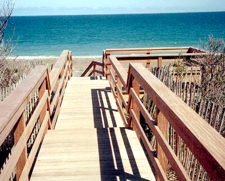 Beach stairs